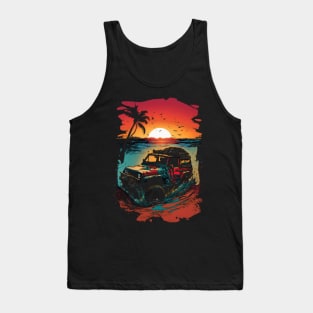 Jeep in The Beach Tank Top